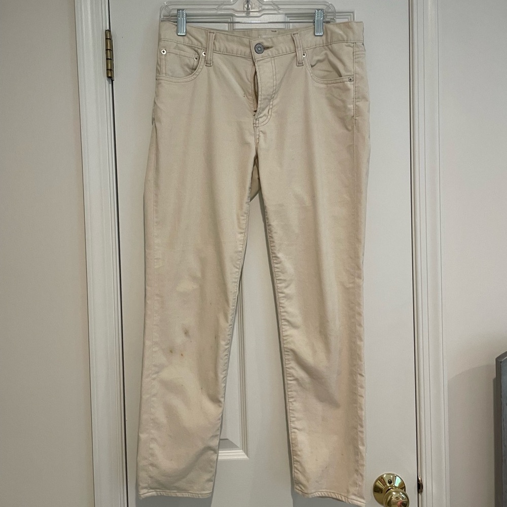 Moussy Women's Cream Corduroy pants